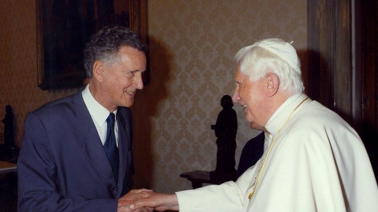 David Willey and Pope Benedict XVI