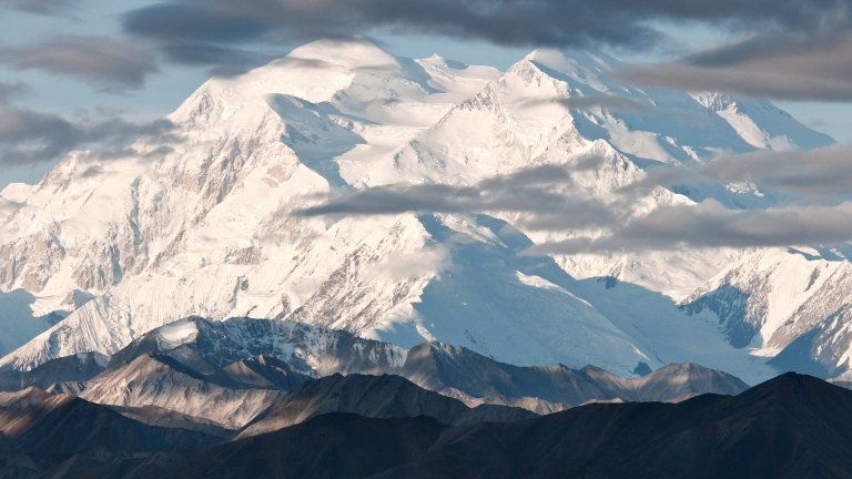 An undated photo shows Mount McKinley in Alaska
