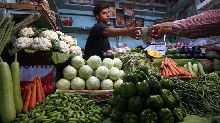Market vendor, India (Image: Reuters)