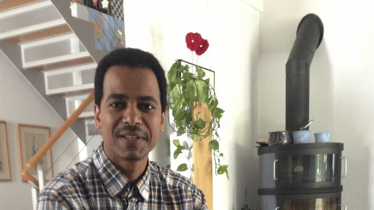 Samson Kidane, an Eritrean refugee in Switzerland