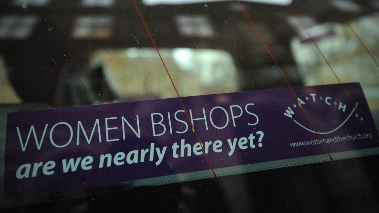 Women bishops car sticker
