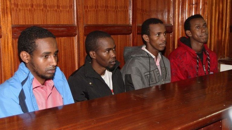 Suspects in court in Nairobi, Kenya (4 Nov 2013)