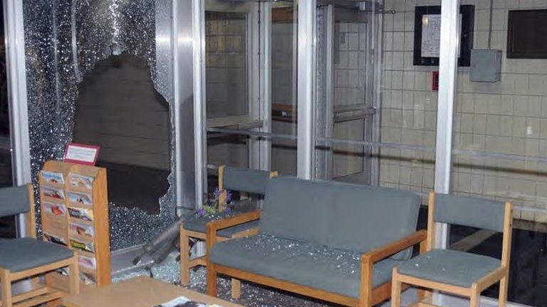 This image contained in the report on released Monday 25 November 2013 by the state’s attorney shows a scene inside Sandy Hook Elementary School in Newtown