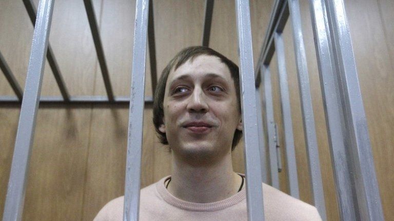 Pavel Dmitrichenko in court in Moscow, 3 December