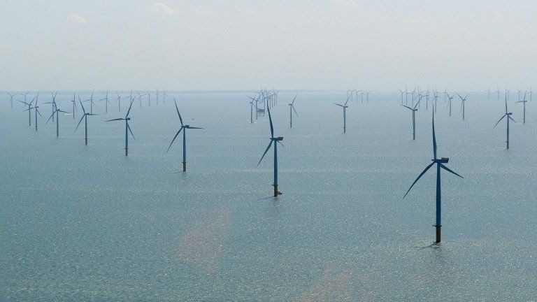 Centrica Energy Lincs offshore wind farm off the Lincolnshire coast