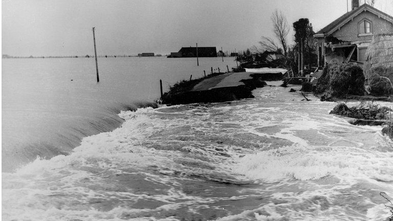 More than 1,000 people lost their lives in the Netherlands during the 1953 flood (Getty Images)