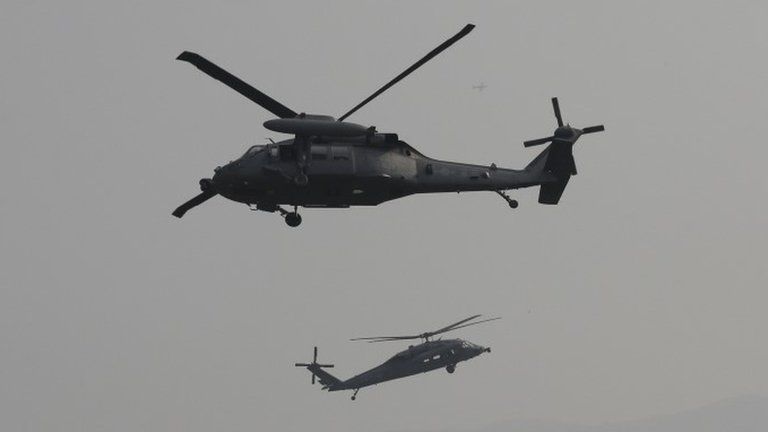 South Korean Air Force UH-60 helicopters