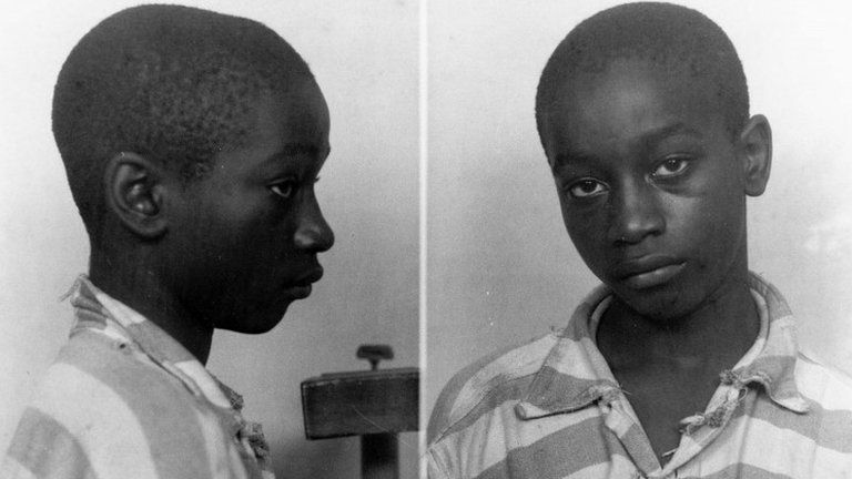 George Stinney Jr appears in an undated police booking photo provided by the South Carolina Department of Archives and History.