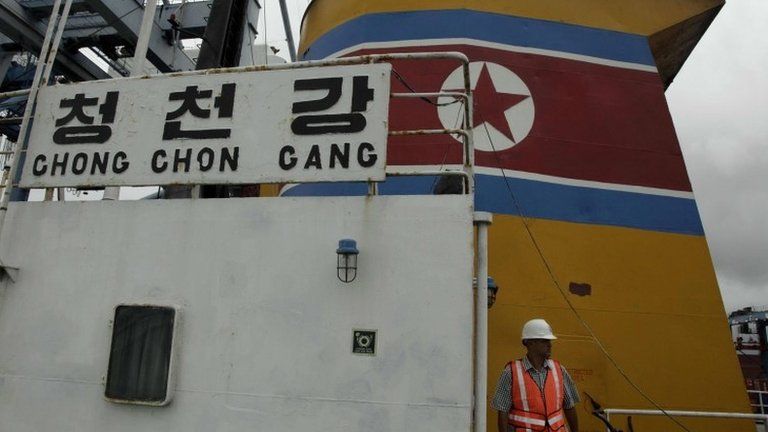 North Korean ship in Panama