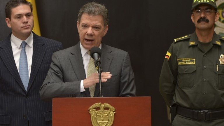 Colombia's President, Juan Manuel Santos