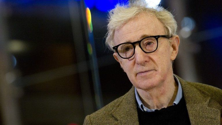 Woody Allen poses on the red carpet of the movie "To Rome with Love," in Rome on 13 April 2012