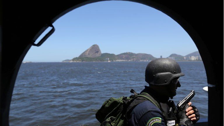 Naval exercise in Rio ahead of 2014 World Cup