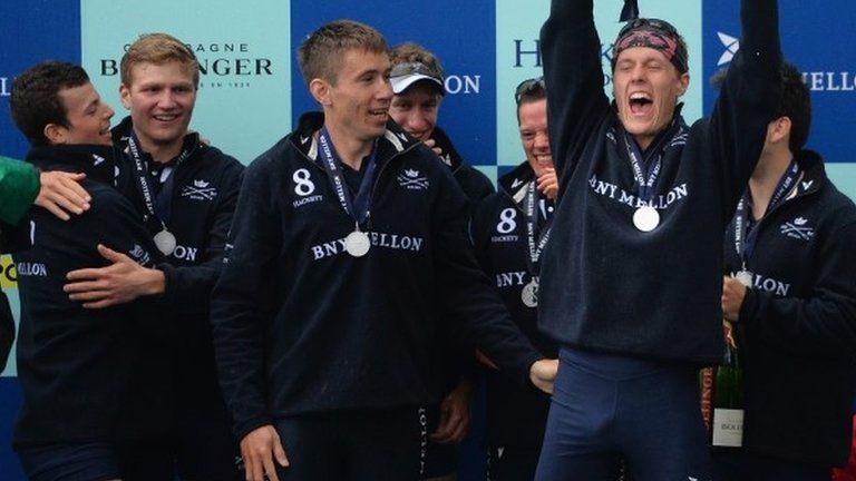 Oxford win the Boat Race