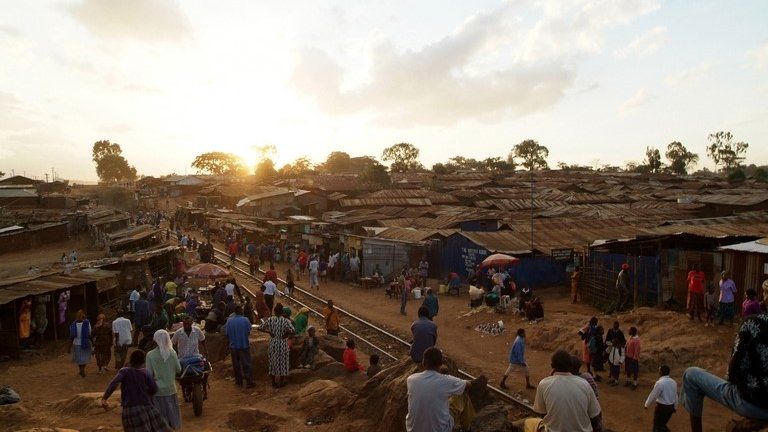 A Kenyan slum