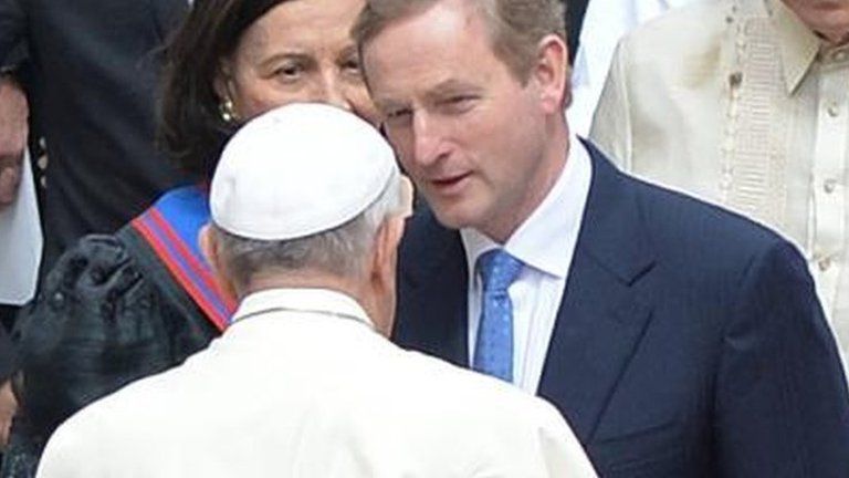 Enda Kenny meeting Pope Francis