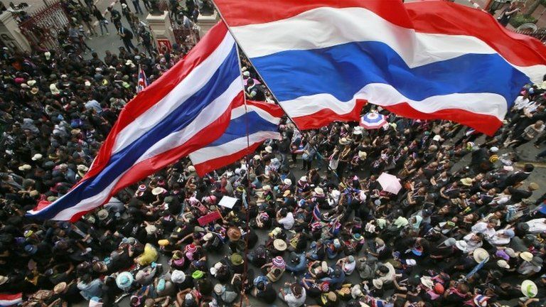 File photo protests in Thailand