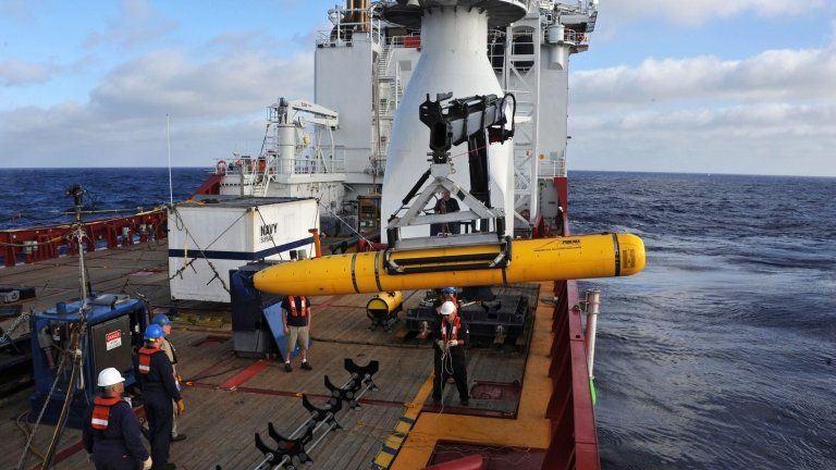 File image of Bluefin-21 robotic submersible, deployed from Australian vessel Ocean Shield