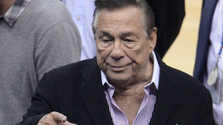 Los Angeles Clippers owner Donald Sterling attends the NBA playoff game between the Clippers and the Golden State Warriors Los Angeles 21 April 2014