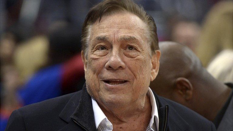 LA Clippers owner Donald Sterling at a basketball game - 10 January 2014