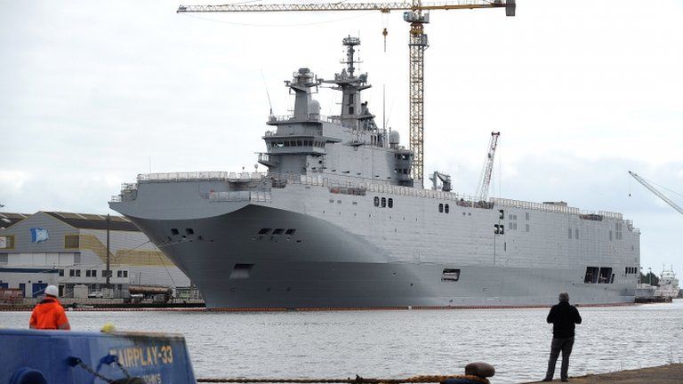 Vladivostok warship at St Nazaire (May 2014)