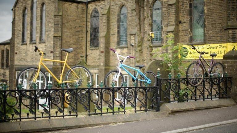 bikes sculptures