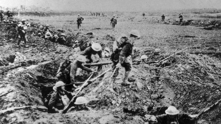 British troops near Arras in March 1917