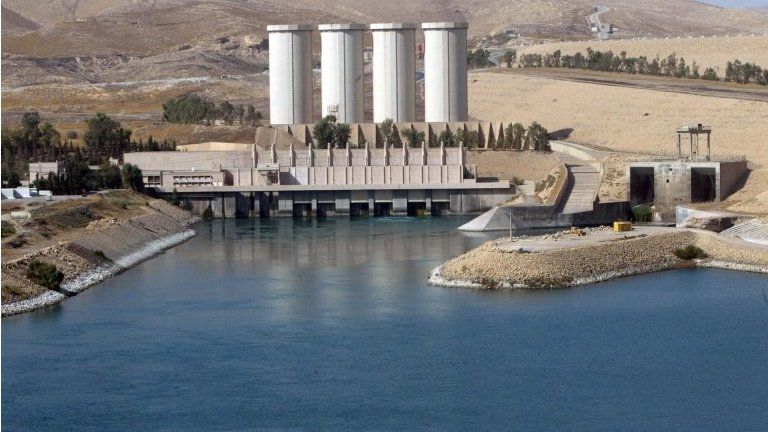 Mosul dam in Northern Iraq (file picture)