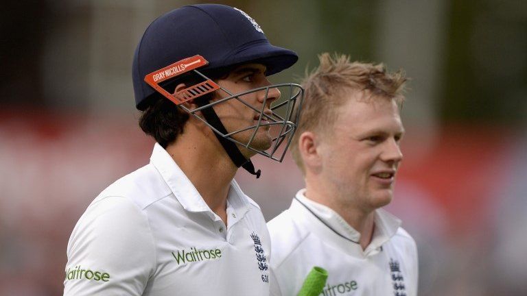 Alastair Cook and Sam Robson