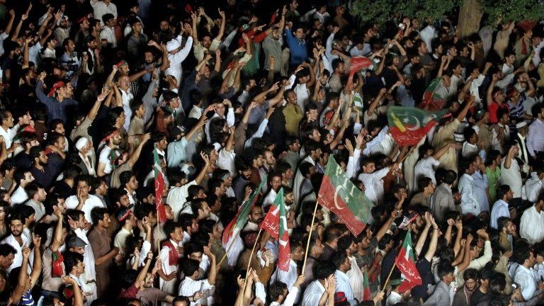 Imran Khan supporters - 18 August 2014