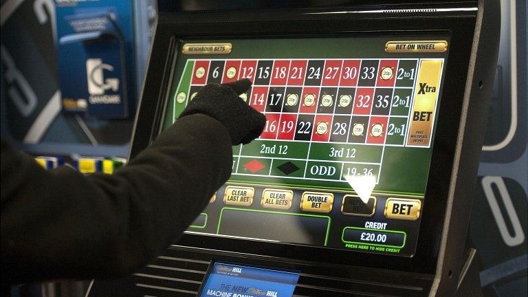 Punter trying out a new gambling machine (file picture 12/01/2013)