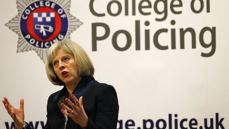 Theresa May at the College of Policing