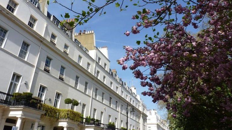 Houses in the Belgravia area of London
