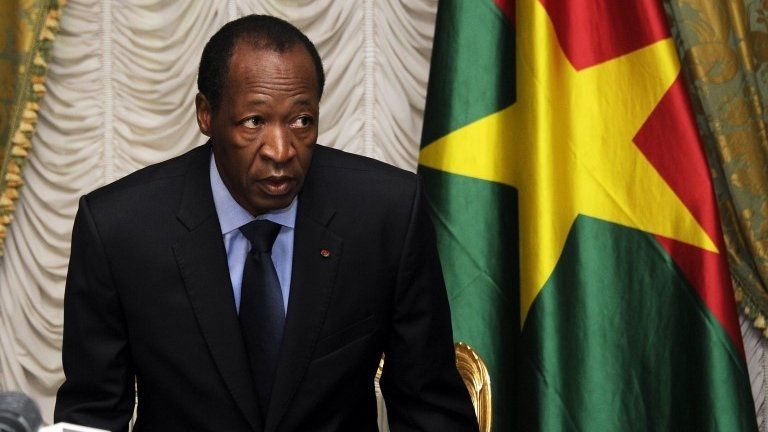 File photo: Burkina Faso's President Blaise Compaore in Ouagadougou, 26 July 2014