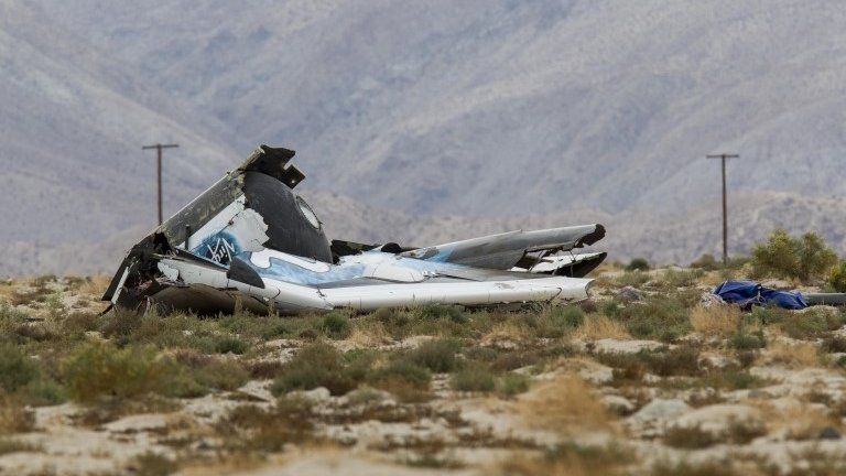 Wreckage of SpaceShipTwo
