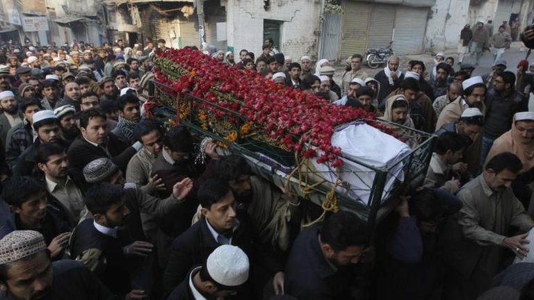 Funeral of student in Peshawar, 17 Dec