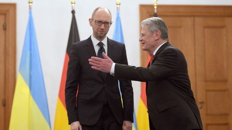 Ukrainian prime minister and German president