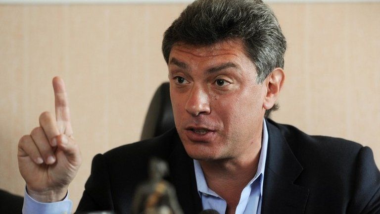 Boris Nemtsov in Moscow, 6 April 2009