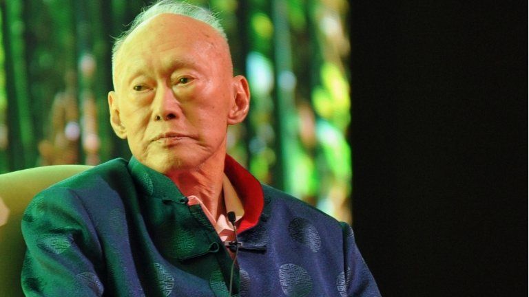 Lee Kuan Yew pictured in Singapore on 20 March 2013