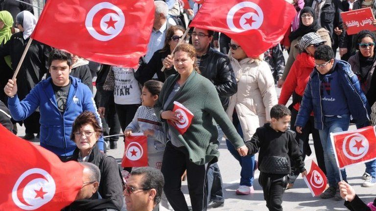 Protest in Tunis, 29 March