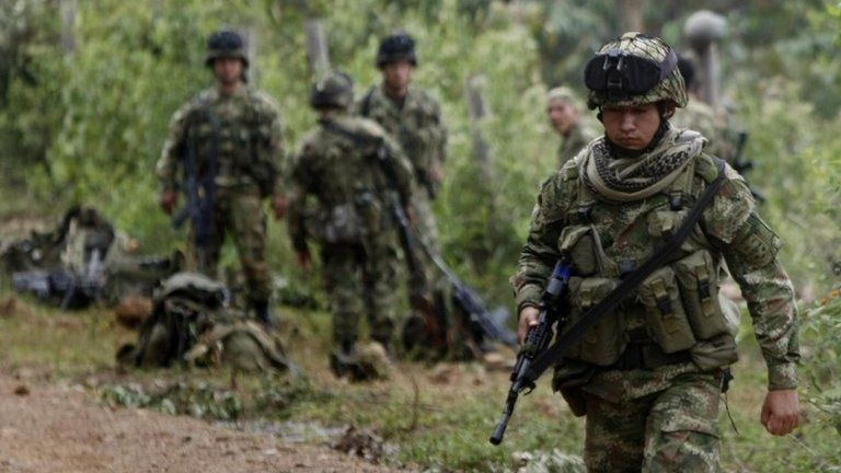 Colombian soldiers (file image)