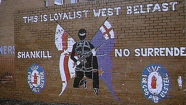 Loyalist paramilitary graffiti
