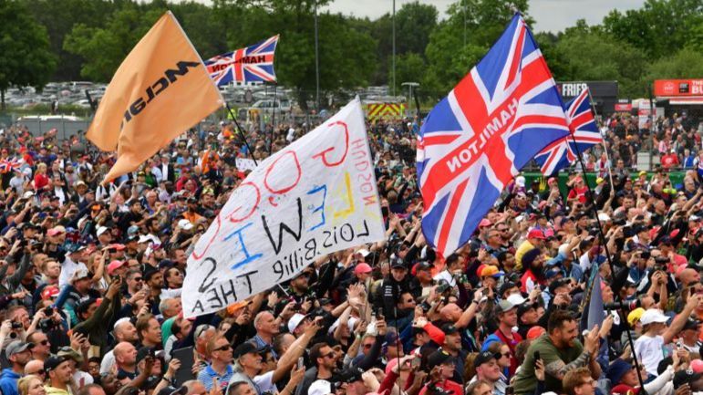 Fans at Silverstone 