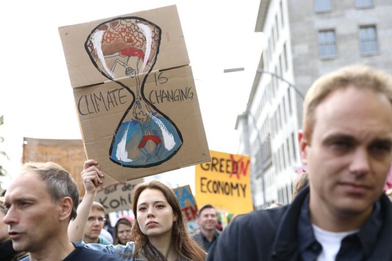 Climate protesters in Berlin