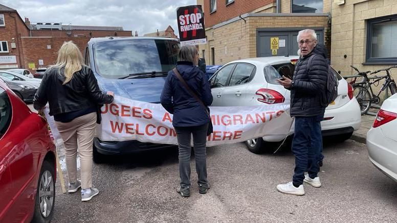 Campaigners say asylum seekers have gone into the centre in Loughborough for a fortnightly appointment and have not come back out