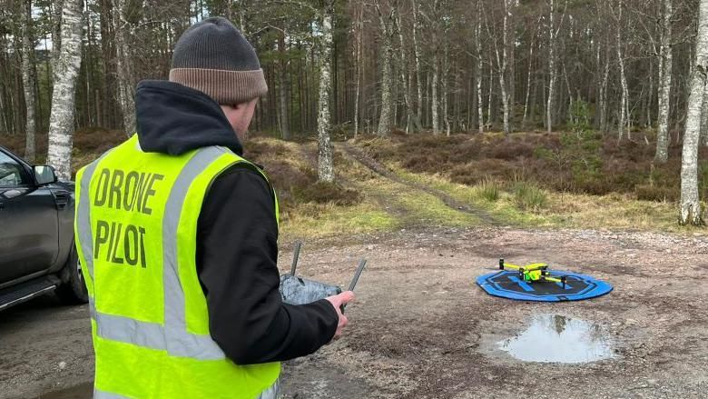 Drone being used in search for escaped monkey