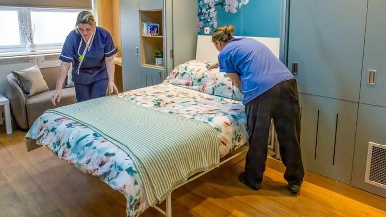 Inside the bereavement suite at JCUH's maternity wing