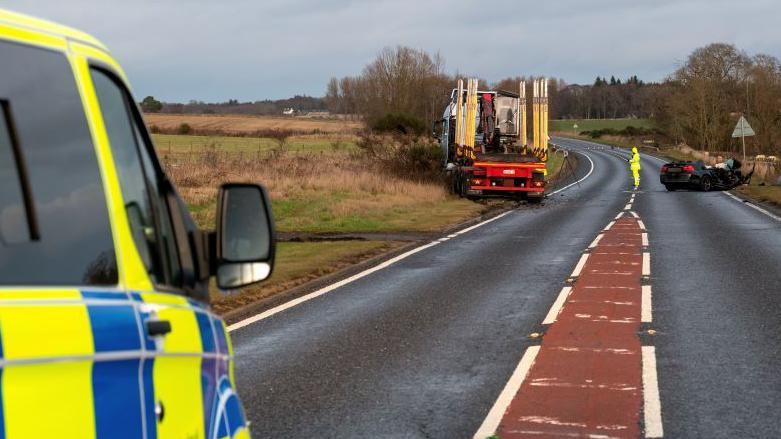 Crash on A9 near Invergordon