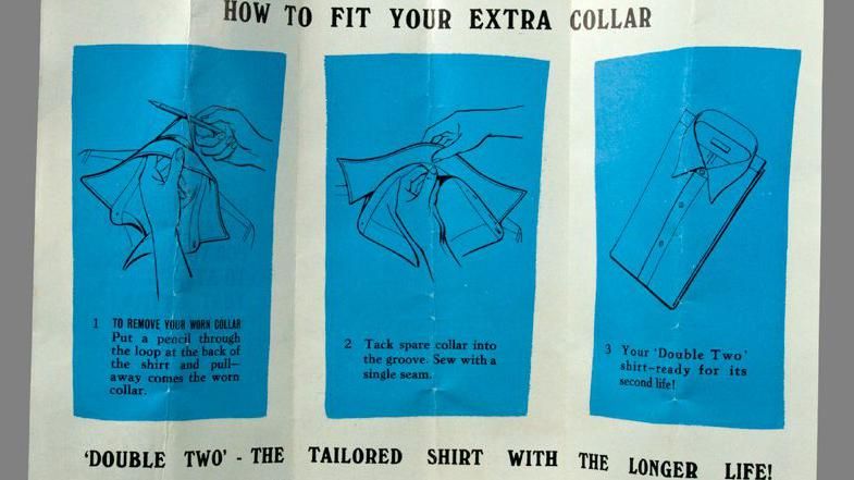 Instruction leaflet with the Double Two shirt