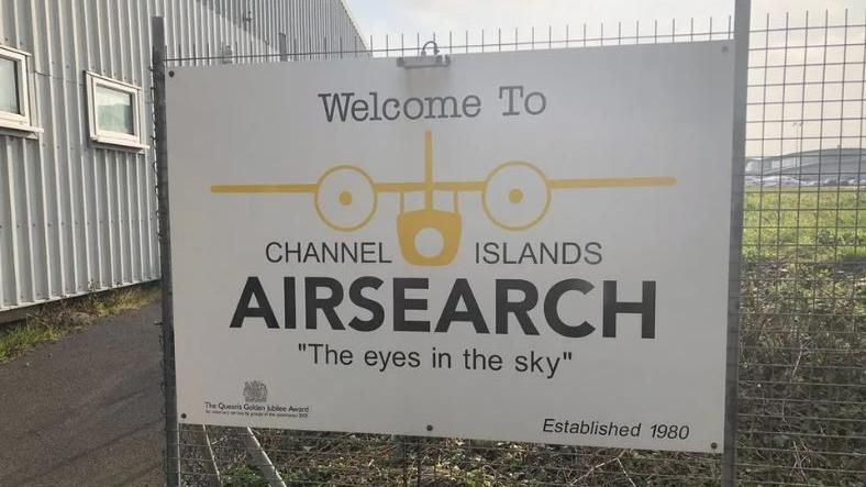 Channel Islands Air Search sign