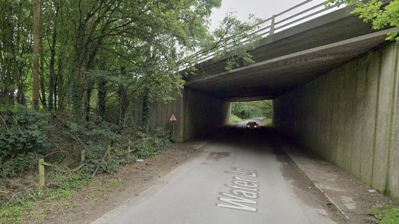 Google street view image showing Water Lane